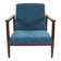 Fauteuil Blue Ocean GFM-142 par Edmund Homa, années 1970