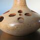 Ceramic lamp foot signed double lighting 50 60 years
