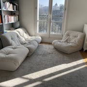 Canapé modulaire 3 fauteuils et pouf