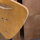 80s Italian chairs, in wood and metal