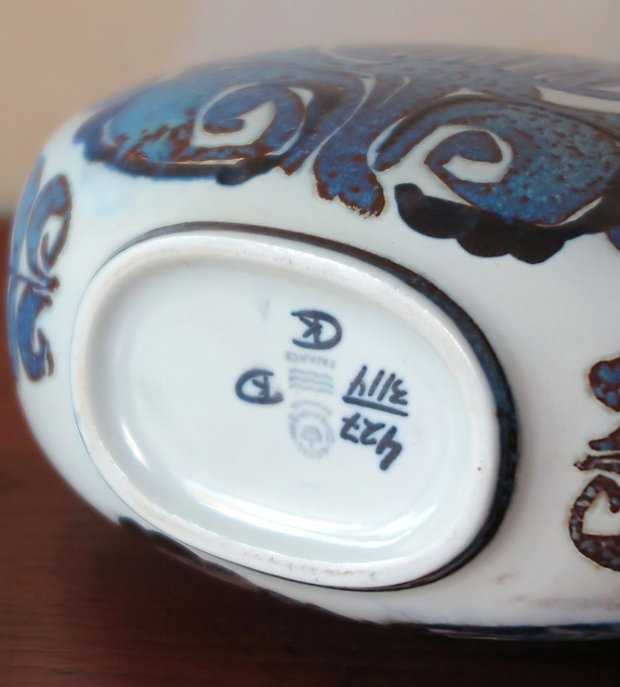 Vintage ceramic vase from Royal Copenhagen Denmark 1960s