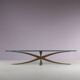 Brass coffee table by Michel Mangematin & Roger Bruny, France 1960