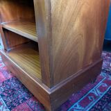 Wooden writing desk with storage, vintage 1950s.