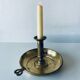 Antique brass candle holder