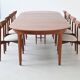Henning Kjaernulf model 62 dining table teak Soro Stolefabrik Denmark 1958