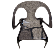 Pair of chairs "ava" bridge by Song Wen Zhong for roche bobois