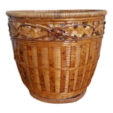 Basket paper in rattan and wicker