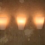 3 wall lamps by Wilhelm Wagenfeld for Peill & Putzler, "Media", 1950s