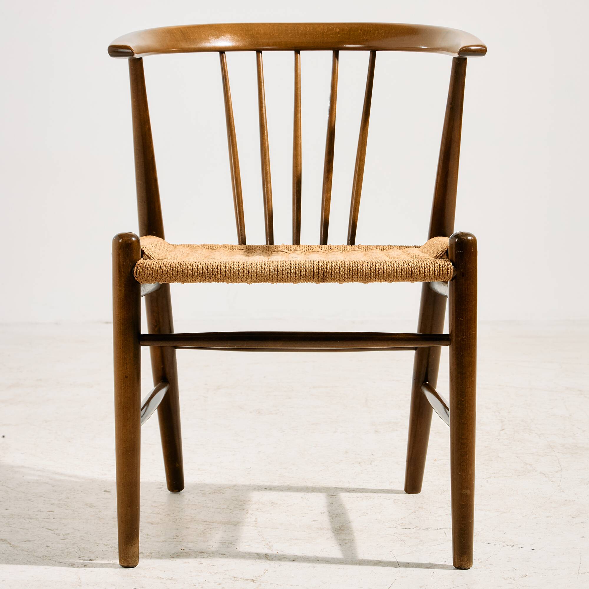 24GT beech chair by Illum Wikkelsø for Niels Eilersen