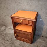 Art Deco orange bedside table