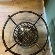 Vintage bamboo rattan coffee table