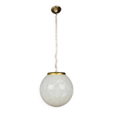 Classic white Murano pendant lamp, Italy, 1970s