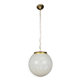 Classic white Murano pendant lamp, Italy, 1970s