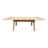 Renovated art deco extendable wooden dining table 235cm