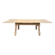 Table à manger extensible art déco rénovée en bois 235cm