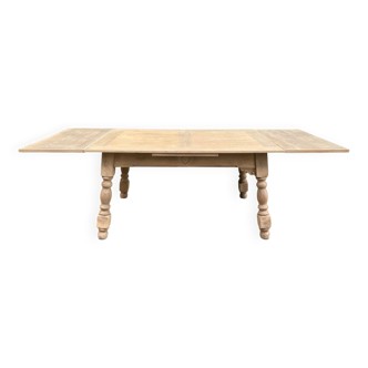 Renovated art deco extendable wooden dining table 235cm