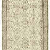 Hand-knotted one-of-a-kind turkish beige rug 172 cm x 263 cm