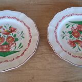 Set of 3 plates with Saint Clément rooster decoration