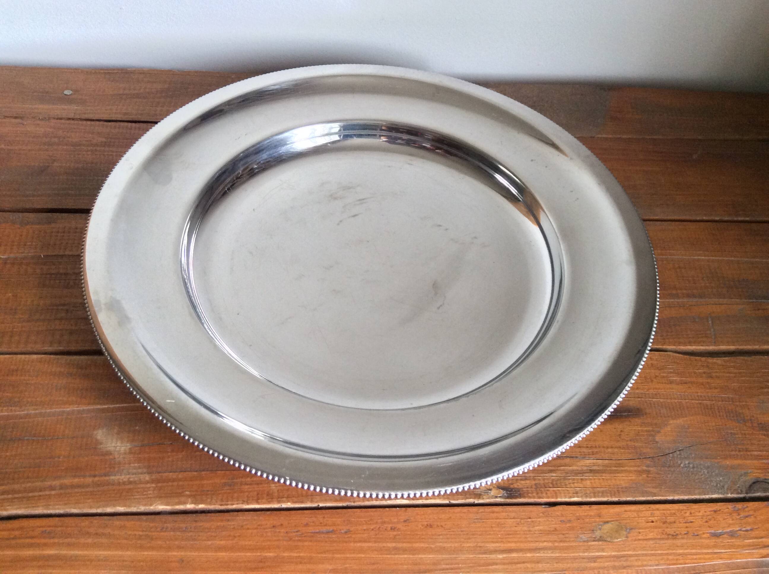 Stainless steel pearl plate