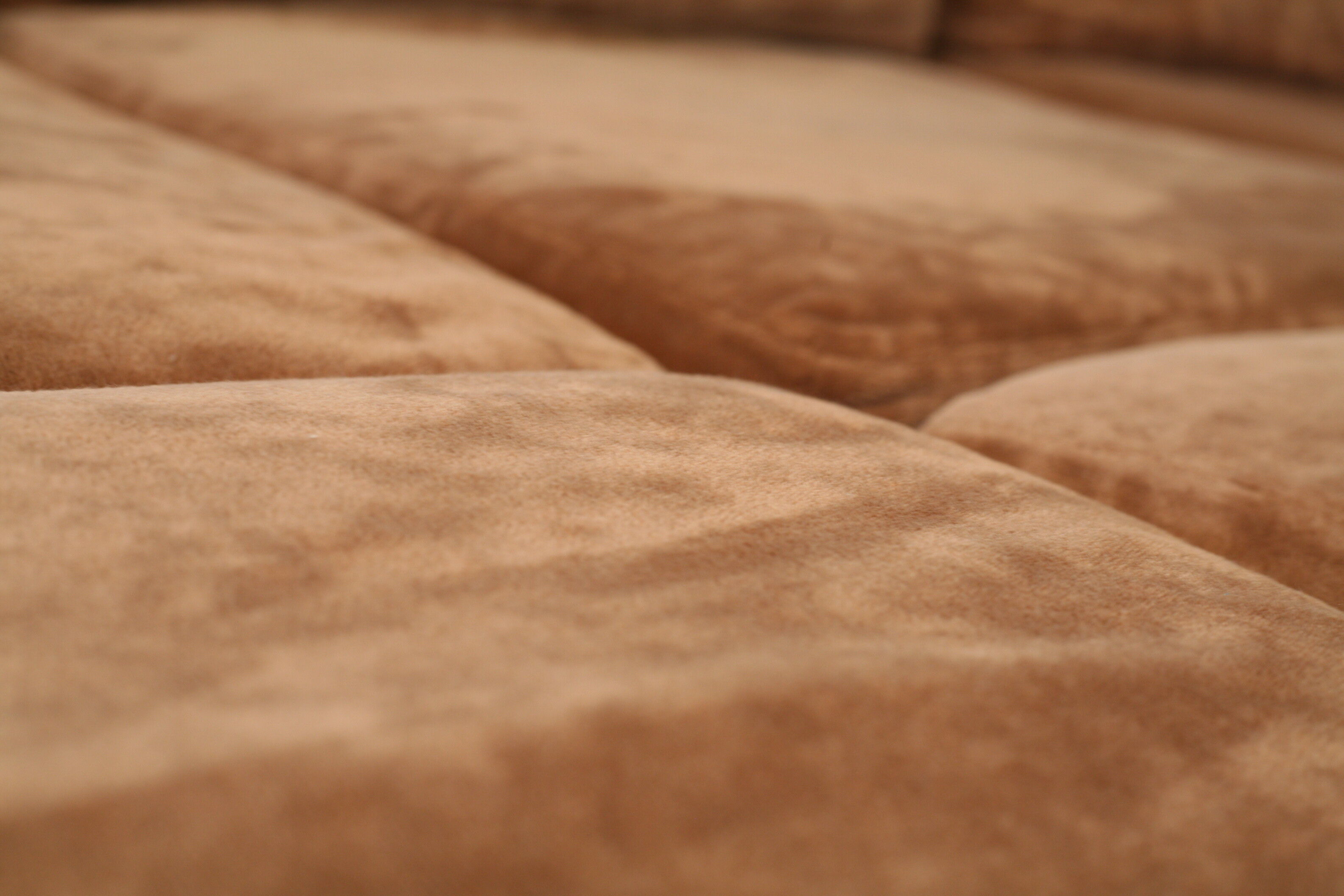 70s modular sofa, light brown velvet