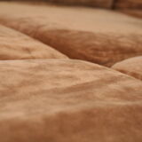70s modular sofa, light brown velvet