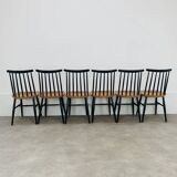 6 Fanett chairs by Ilmari Tapiovaara, Scandinavian, 1960s