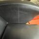 Vintage armchair in faux leather and black steel, 1950s.