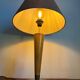 Art Deco table lamp in wood and silver metal