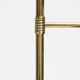Black and gold metal floor lamp, 1950s