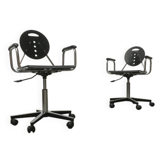 Postmodern Italian swivel chair Charlie by Carlo Bimbi & Nilo Gioacchini for Segis, 1980s.