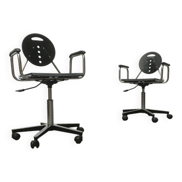 Postmodern Italian swivel chair Charlie by Carlo Bimbi & Nilo Gioacchini for Segis, 1980s.