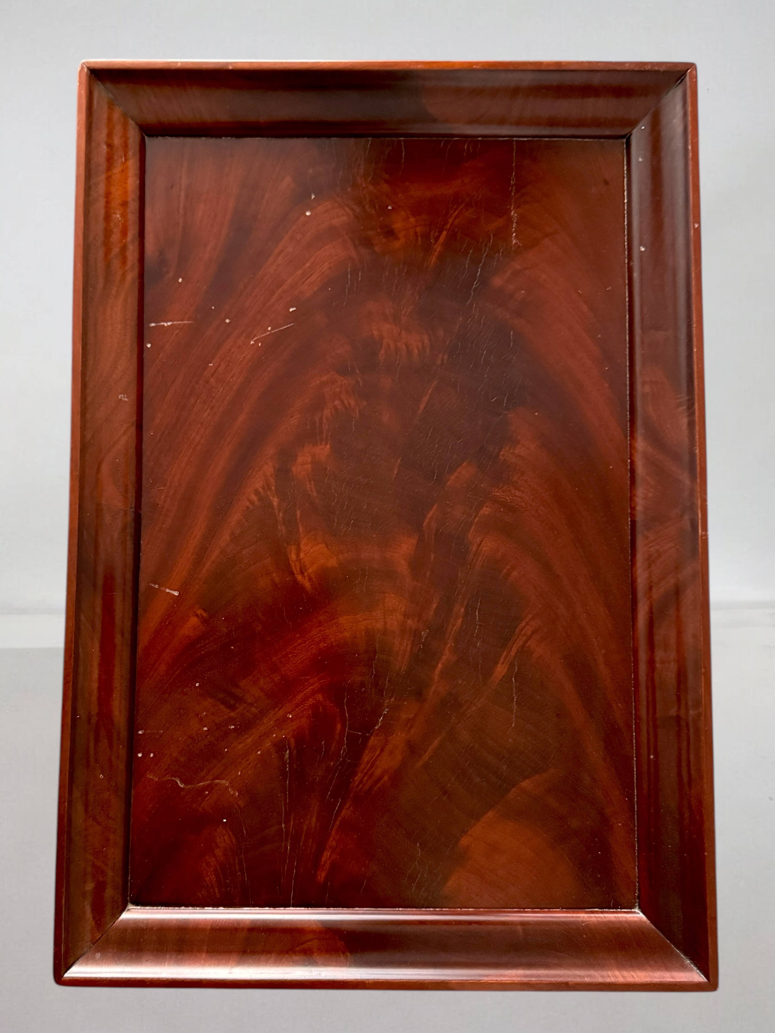 Louis-Philippe 19th century mahogany dressing table/work table with mirror and drawer