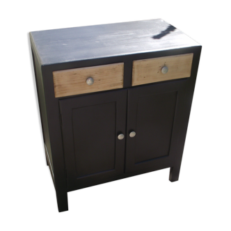 Parisian buffet painted in black from the 50s