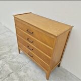 Vintage chest of drawers with compass feet and 4 drawers, 1950s
