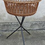 Vintage wicker pan