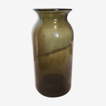 Vase verre vert