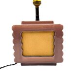 Art deco ceramic table lamp, Andre Fau Boulogne France circa 1940s