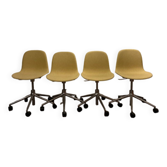 Set of 4 Form office chairs by Normann Copenhagen