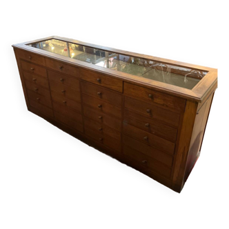 Old jeweler's oak counter