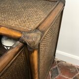 Vintage rattan buffet 1970