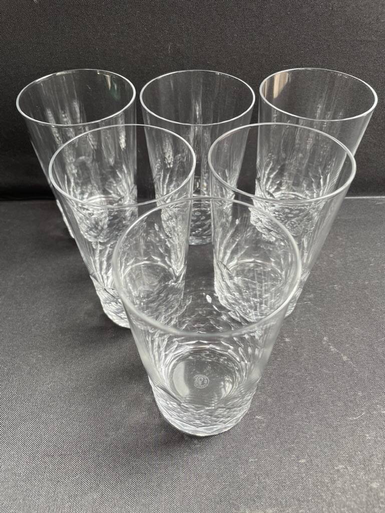 6 Baccarat tortoiseshell mugs