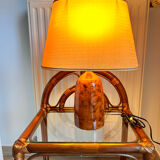 Brown ceramic lamp