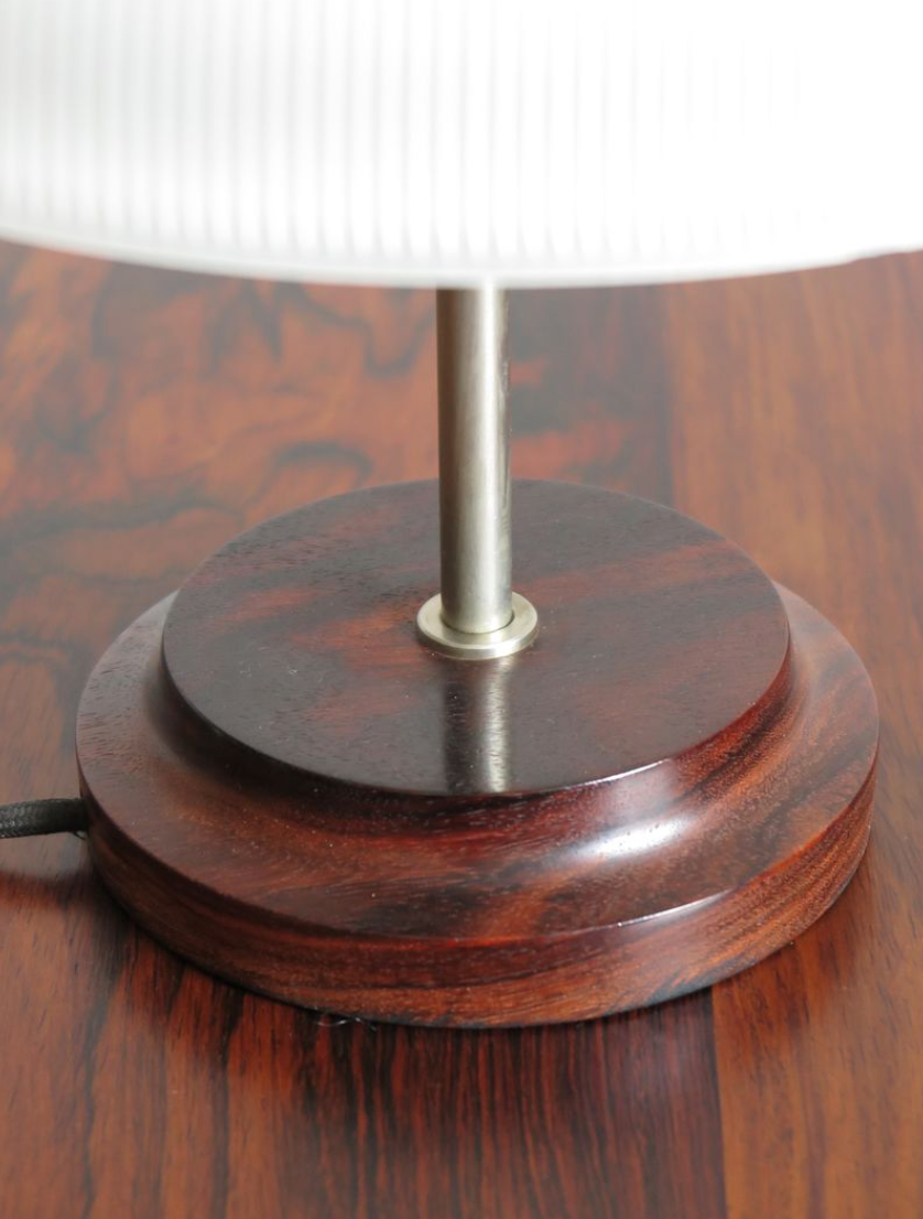 Alfa rosewood desk lamp by Sergio Mazza for Artemide 1960s