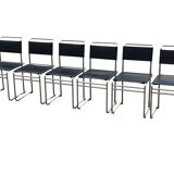 Set of 6 B5/B40 Chairs with Tubular Frame attributed to Marcel Breuer