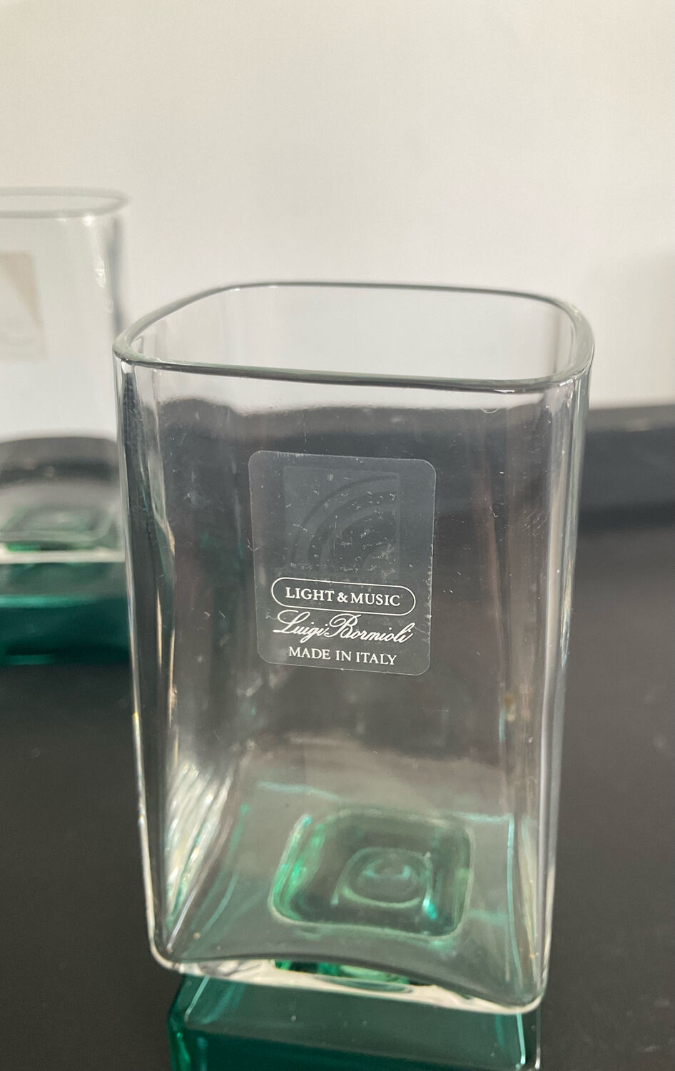 Vintage whisky decanter and Luigi Bormioli Italy glasses