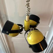 Vintage space age lamp metal 3 eyeball globes