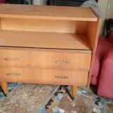 Showcase cabinet chest of drawers spindle foot