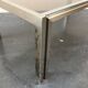 70s coffee table in chrome and smoked glass