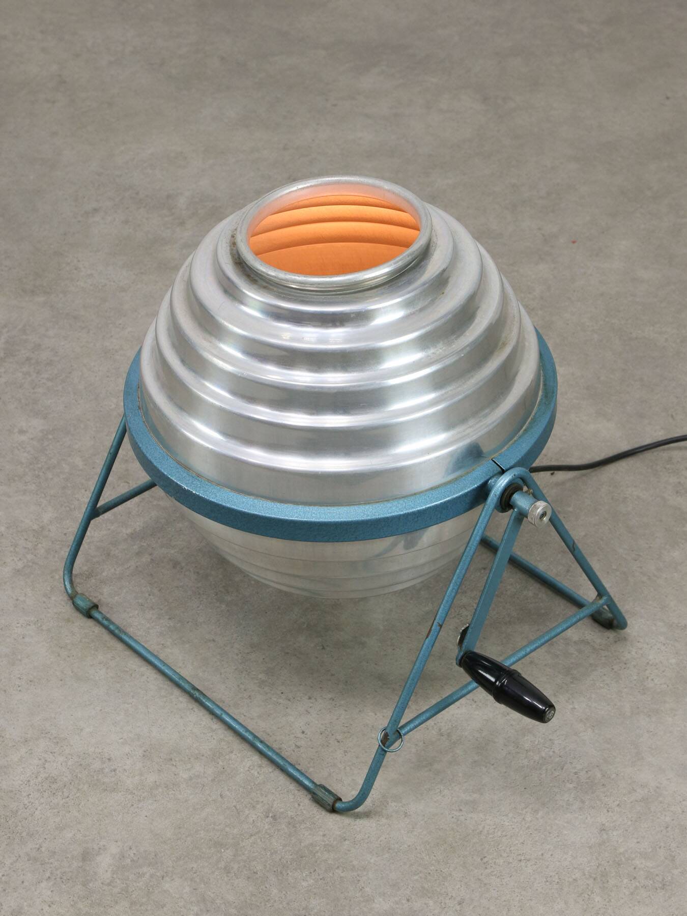 Mid-Century Italian Floor Reflector Lamp in Aluminium