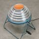 Lampadaire réflecteur italien du milieu du siècle en aluminium